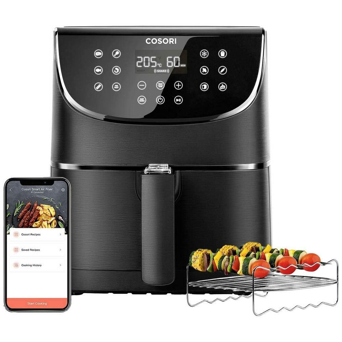 Oljefri Fritös Cosori Smart Chef Edition 1700 W Svart 5,5 L