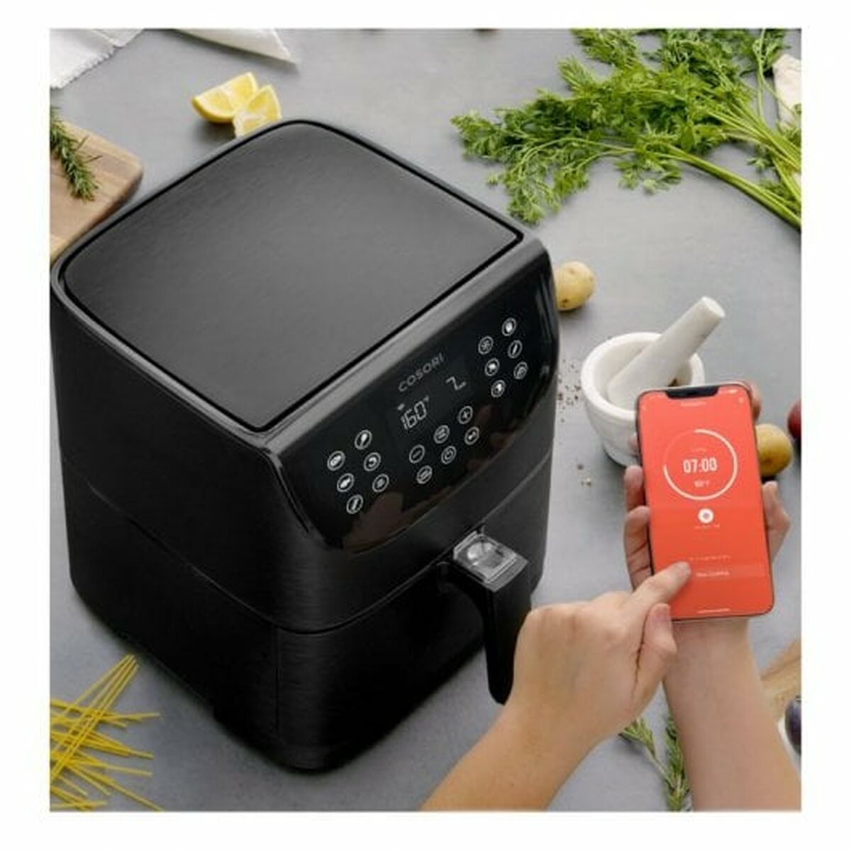 Oljefri Fritös Cosori Smart Chef Edition 1700 W Svart 5,5 L - 3