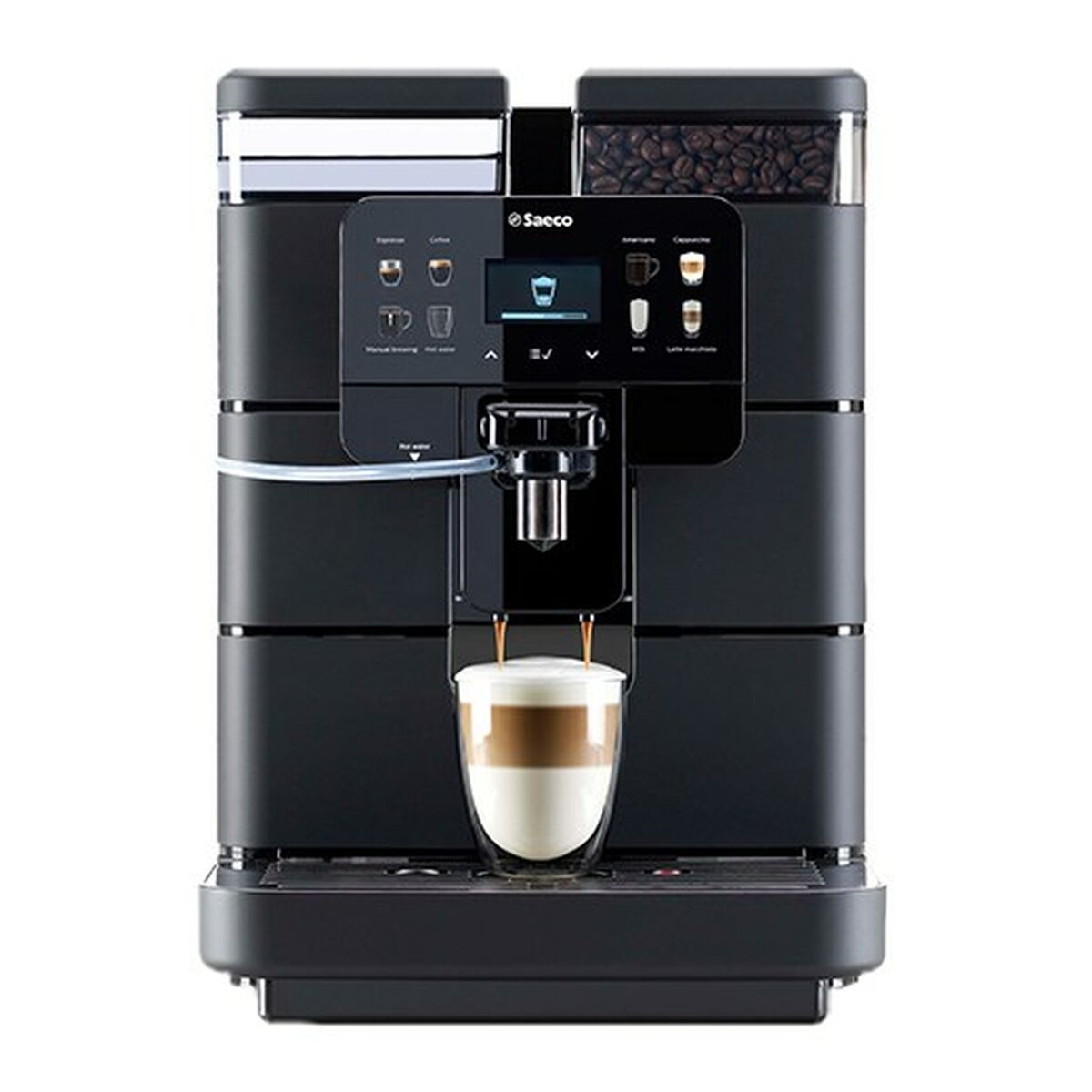 Superautomatisk kaffebryggare Saeco New Royal OTC Svart 1400 W 2,5 L 2 Csészék