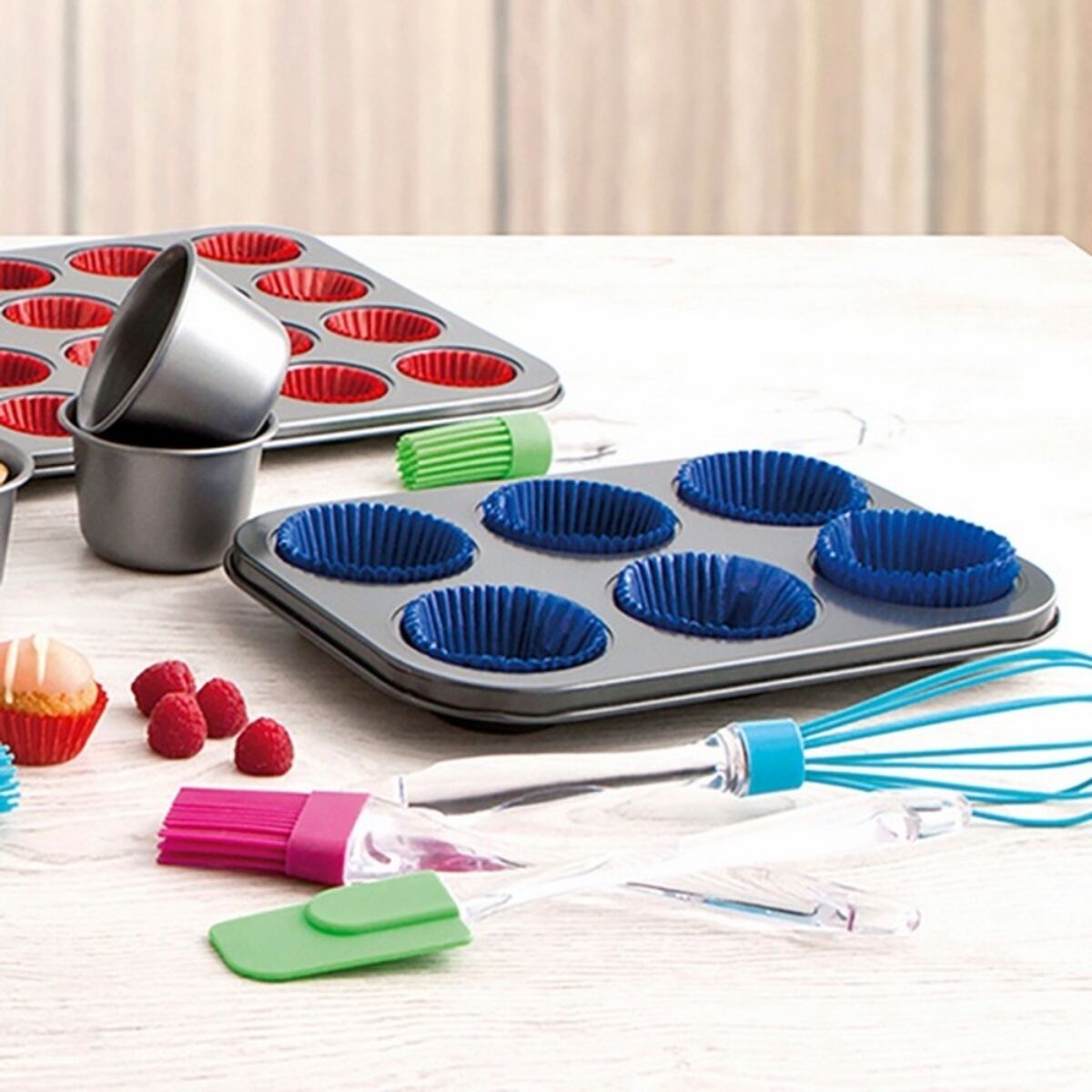 Bakform Quid Sweet Rostfritt stål (27 x 19 x 3 cm) (6 Ransoner) - 4