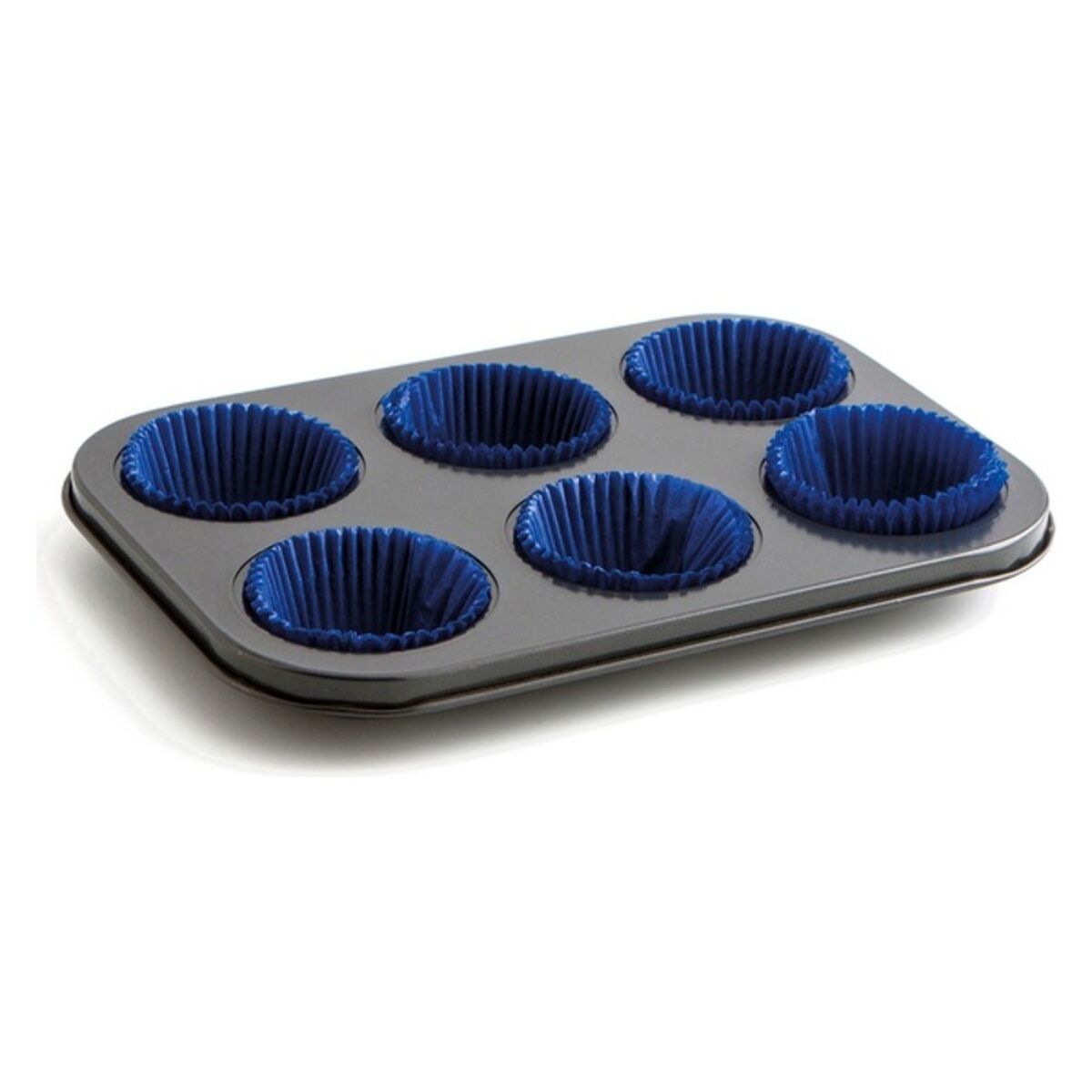 Bakform Quid Sweet Rostfritt stål (27 x 19 x 3 cm) (6 Ransoner) - 3
