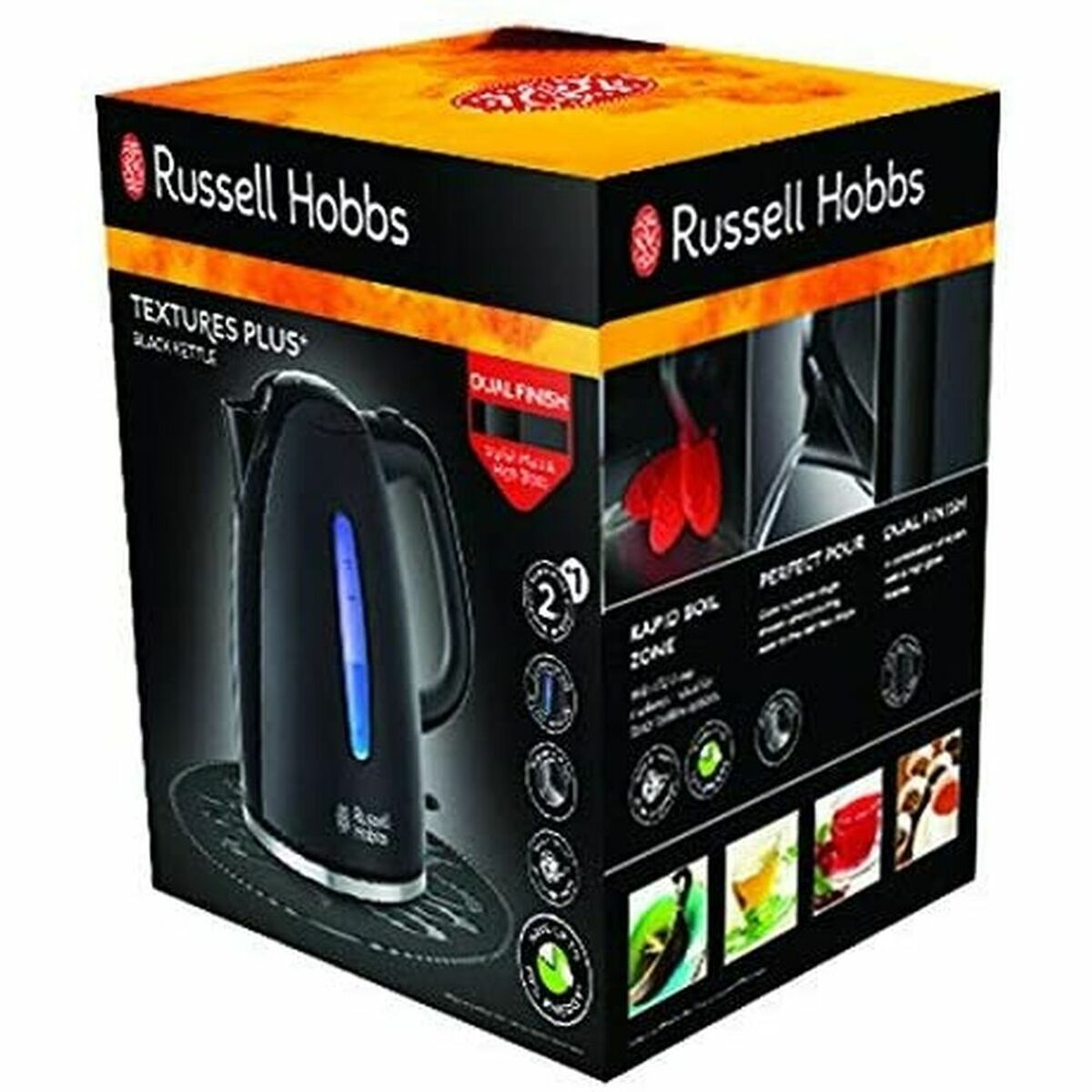 Vattenkokare Russell Hobbs 22591-70 2400 W 1,7 L Svart Rostfritt stål Plast 2400 W 1,7 L - 2