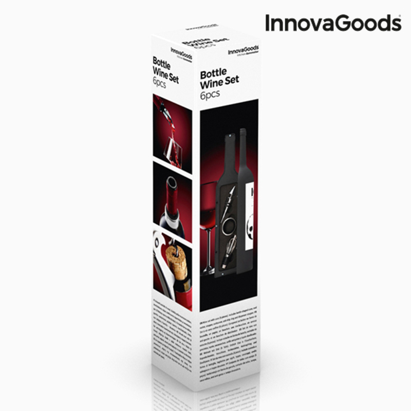 Vinlåda Flaska InnovaGoods 5 Delar - 10