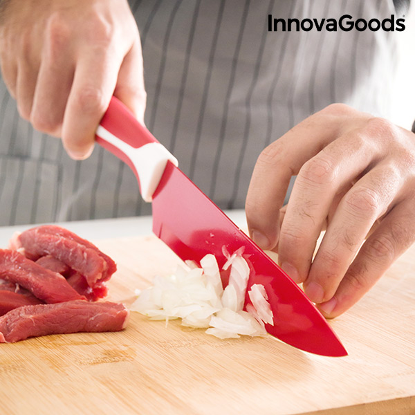 Keramiska köksknivar och skalare Knoolvs InnovaGoods 6 Delar - 3