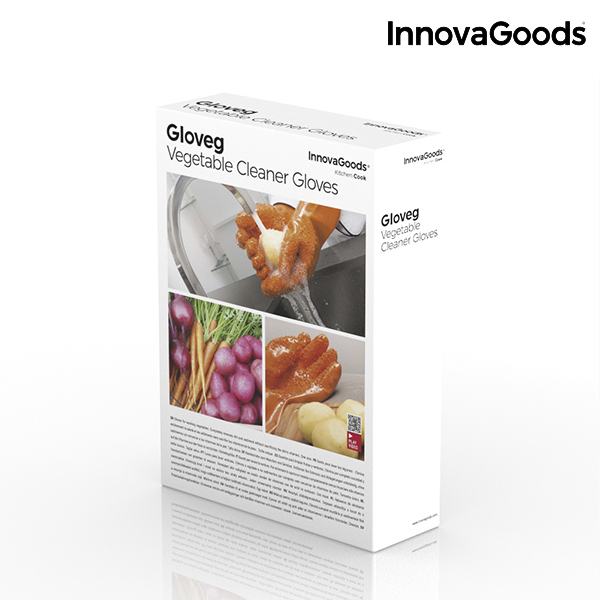 Skrubbhandskar för frukt och grönsaker Gloveg InnovaGoods - 6