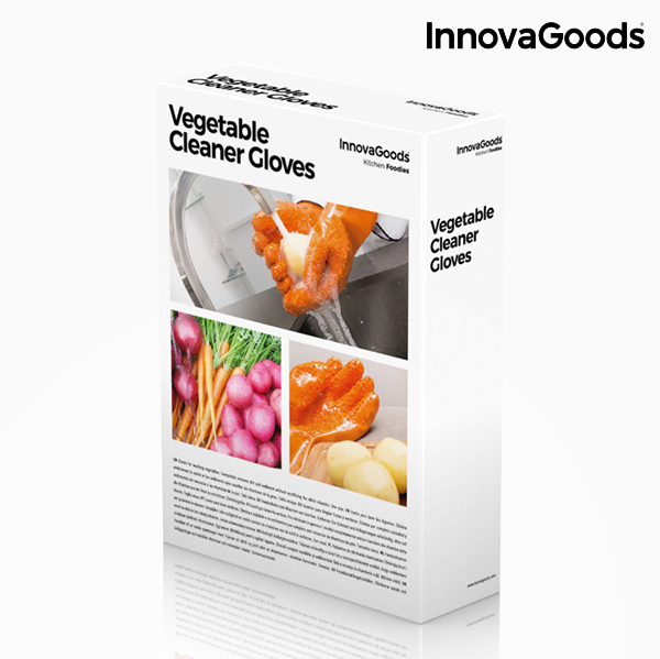 Skrubbhandskar för frukt och grönsaker Gloveg InnovaGoods - 4