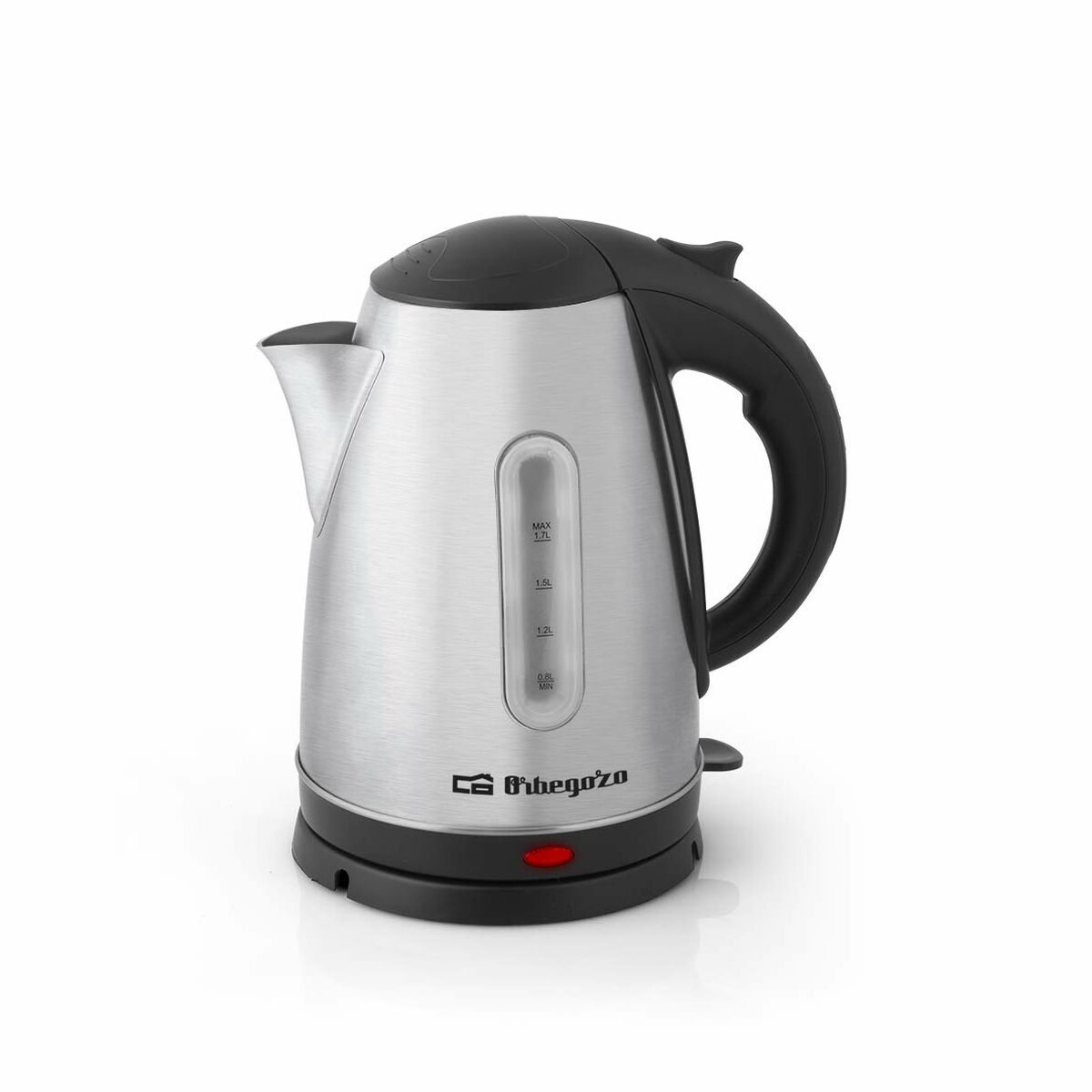 Vattenkokare Orbegozo KT 6021 Svart Rostfritt stål 2200 W 1,7 L