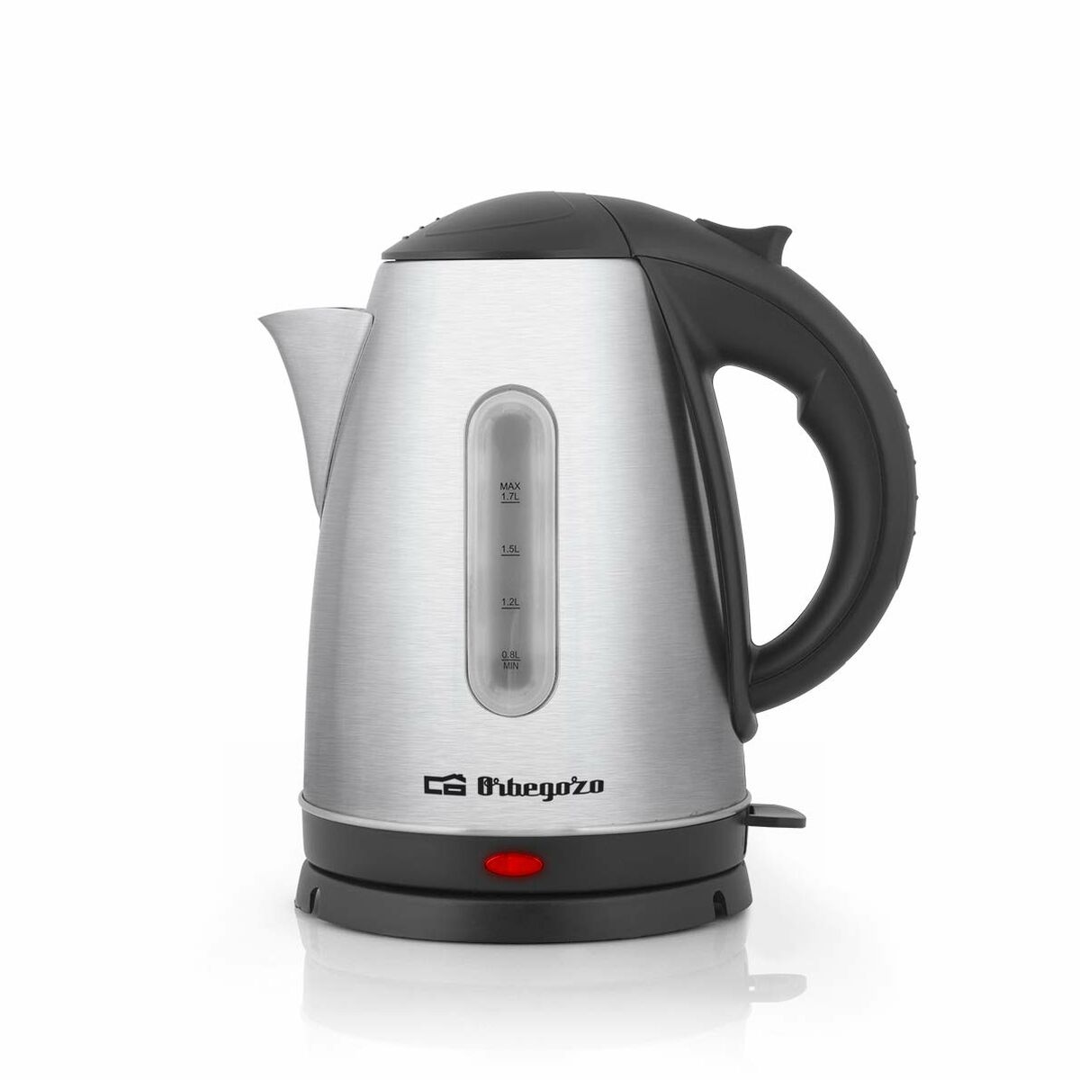 Vattenkokare Orbegozo KT 6021 Svart Rostfritt stål 2200 W 1,7 L - 2