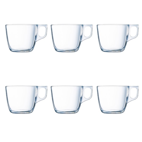 Set med kaffekoppar Luminarc 6 pcs Transparent (22 cl)
