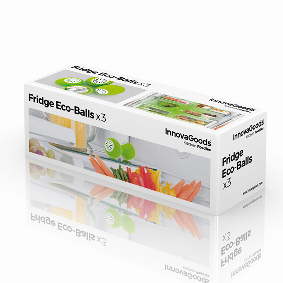 Ekobollar till kylskåp InnovaGoods 3 antal - 11