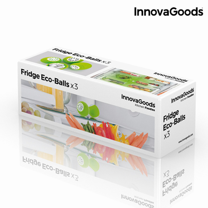 Ekobollar till kylskåp InnovaGoods 3 antal - 7