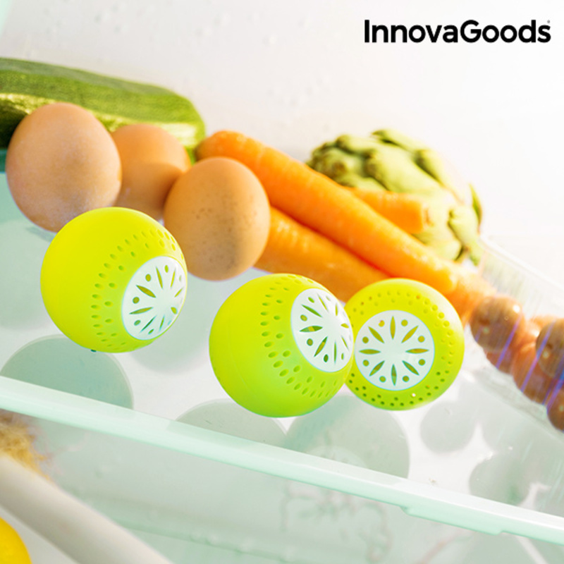Ekobollar till kylskåp InnovaGoods 3 antal - 10