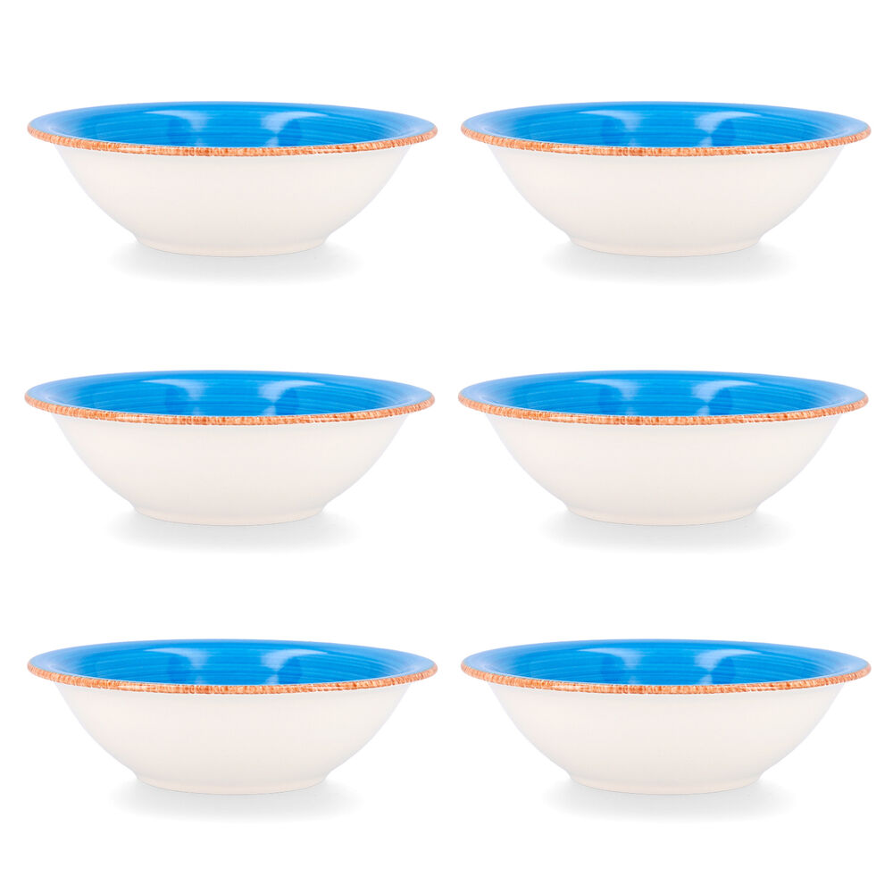 Skål Quid Vita Blå Keramik 6 antal (18 cm)
