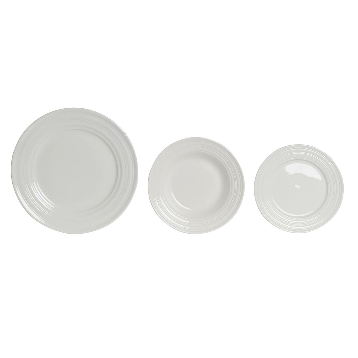Servissats DKD Home Decor Vit Porslin 18 Delar - 2