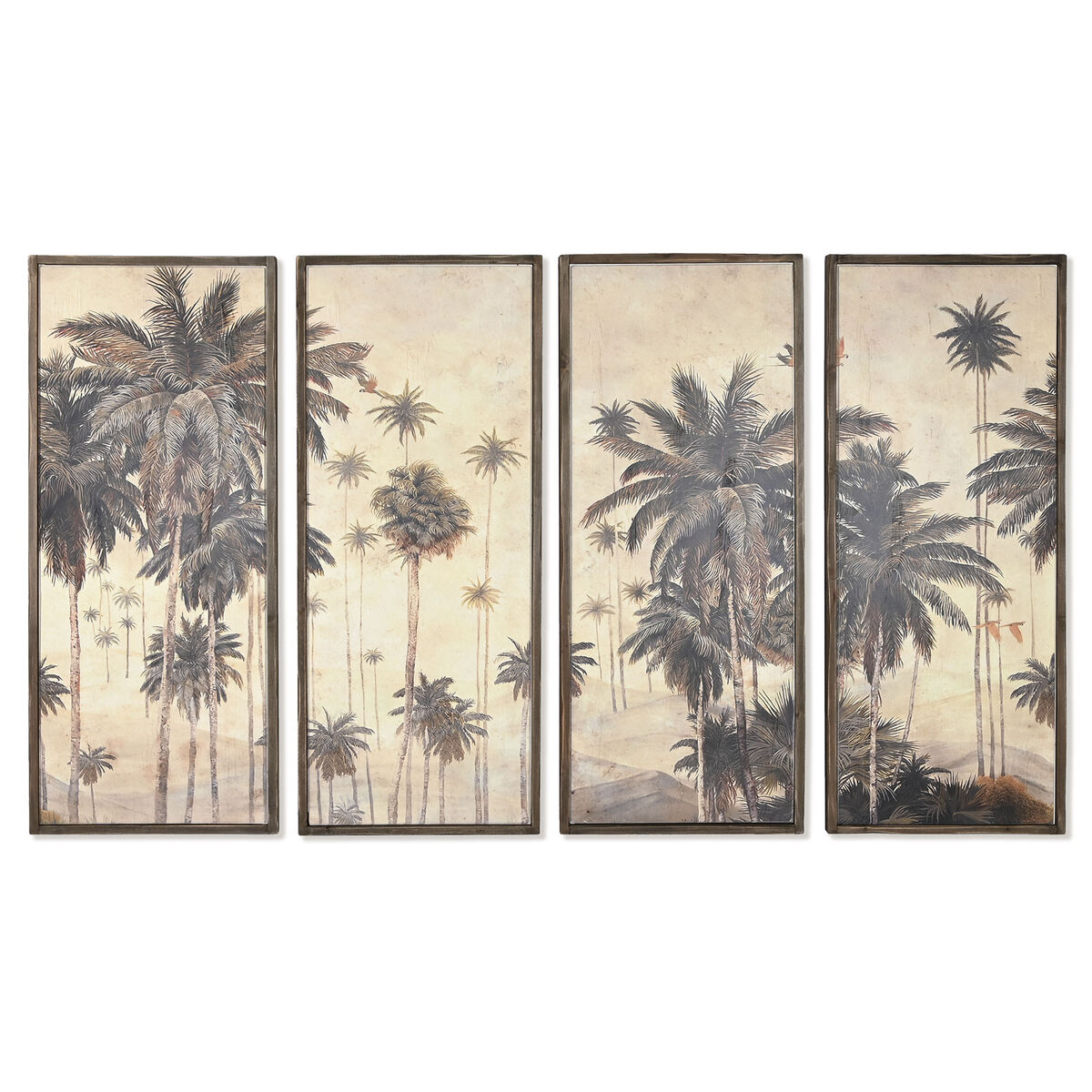 4-ramsset DKD Home Decor Palmer Kolonial 200 x 4 x 120 cm