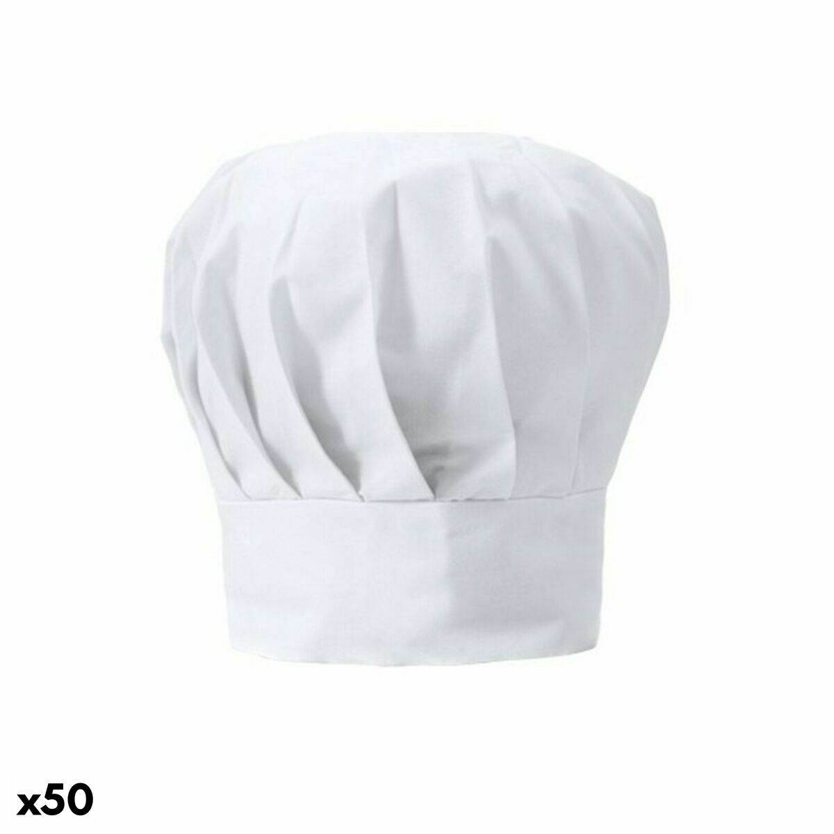 Hatt 144747 Justerbar Chef (50 antal), Färg: Vit