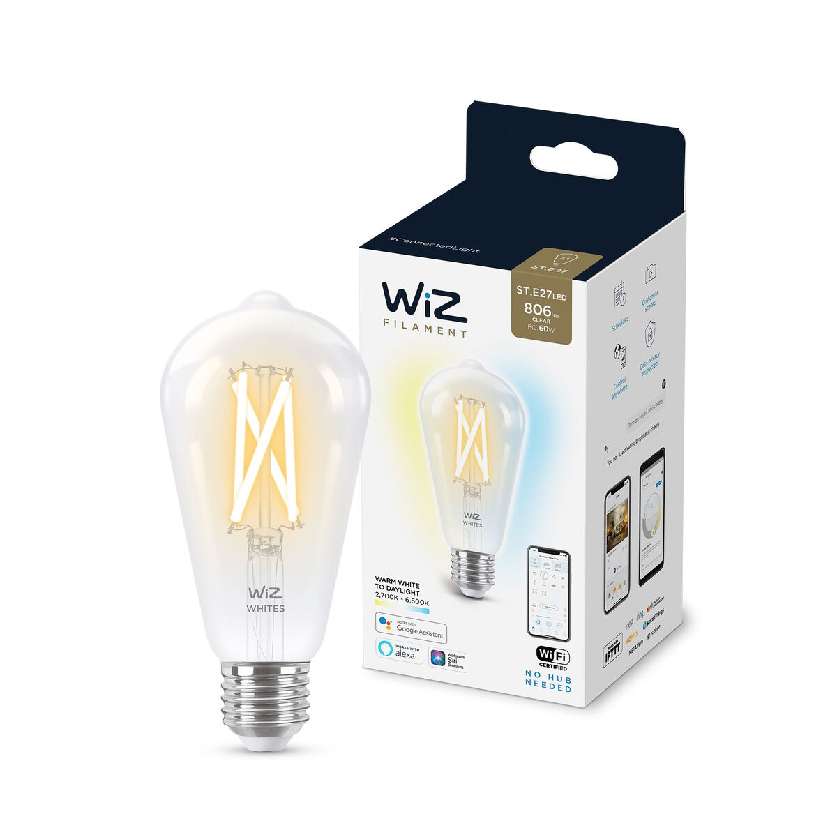 Smart-Lampa Ledkia ST64 E27