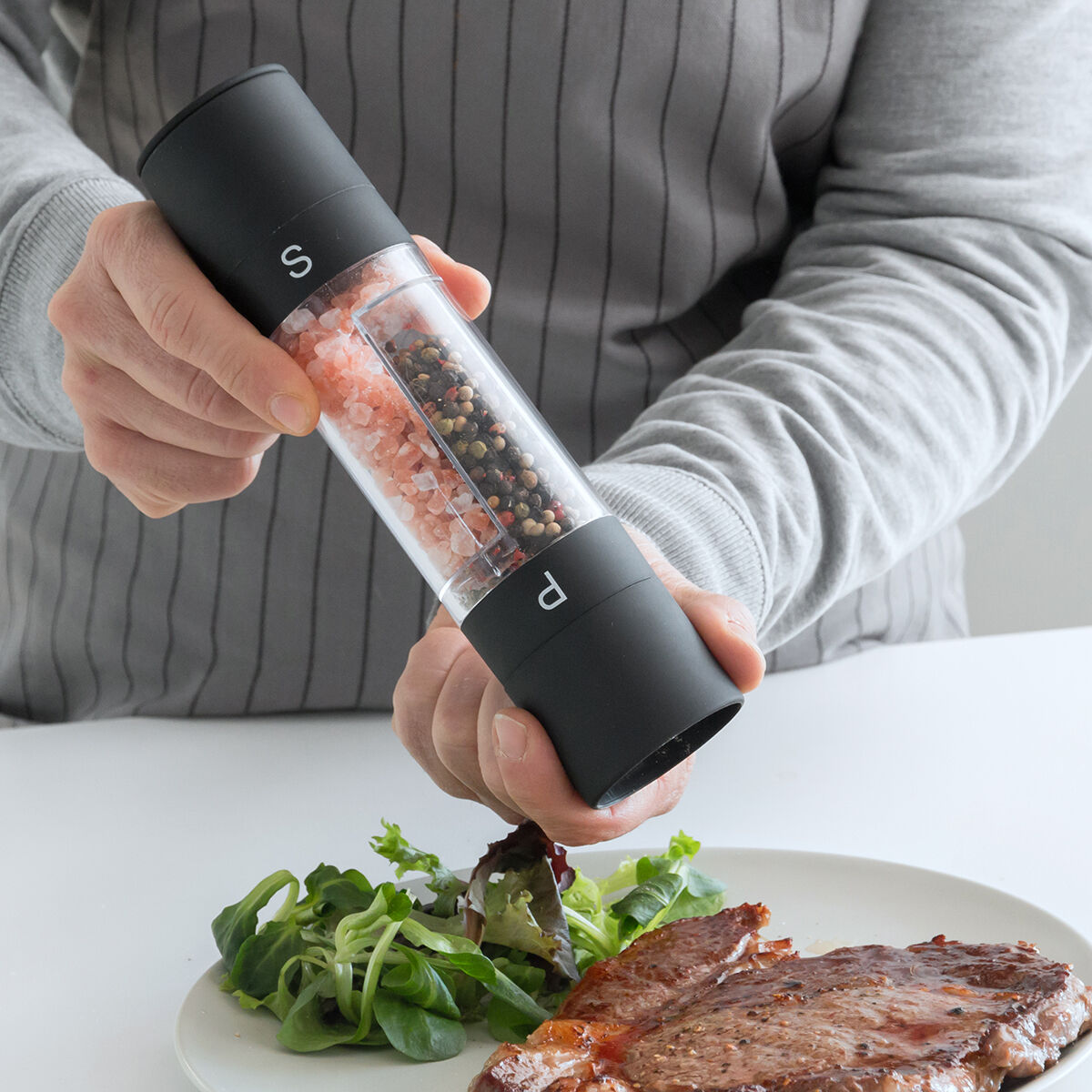 2 i 1 Salt och Peppar Kvarn Duomil InnovaGoods - 11