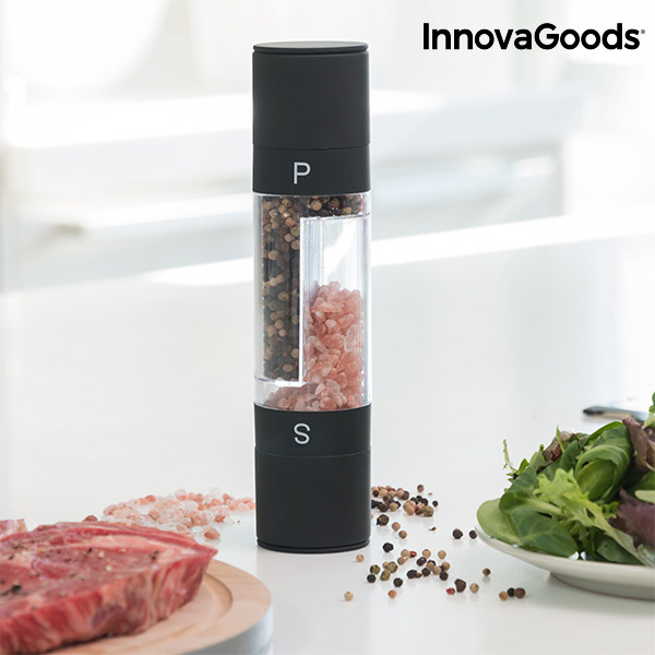 2 i 1 Salt och Peppar Kvarn Duomil InnovaGoods - 4