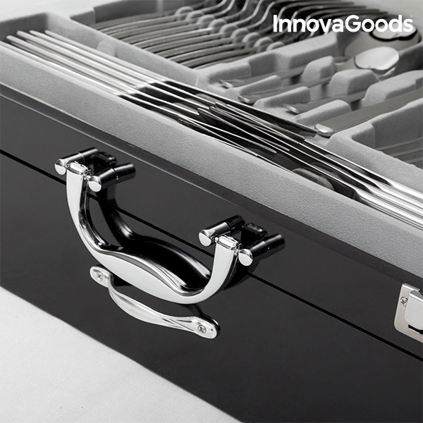 Bestickset i Rostfritt Stål Cook D`Lux InnovaGoods 72 Delar - 4