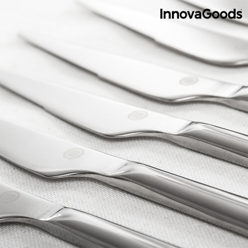Bestickset i Rostfritt Stål Cook D`Lux InnovaGoods 72 Delar - 16