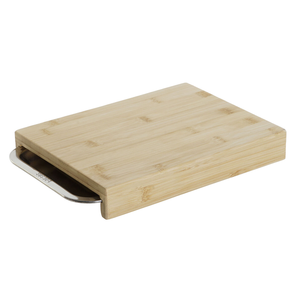 Skärbräda DKD Home Decor Naturell Bambu Rostfritt stål 28 x 21,5 x 4,2 cm
