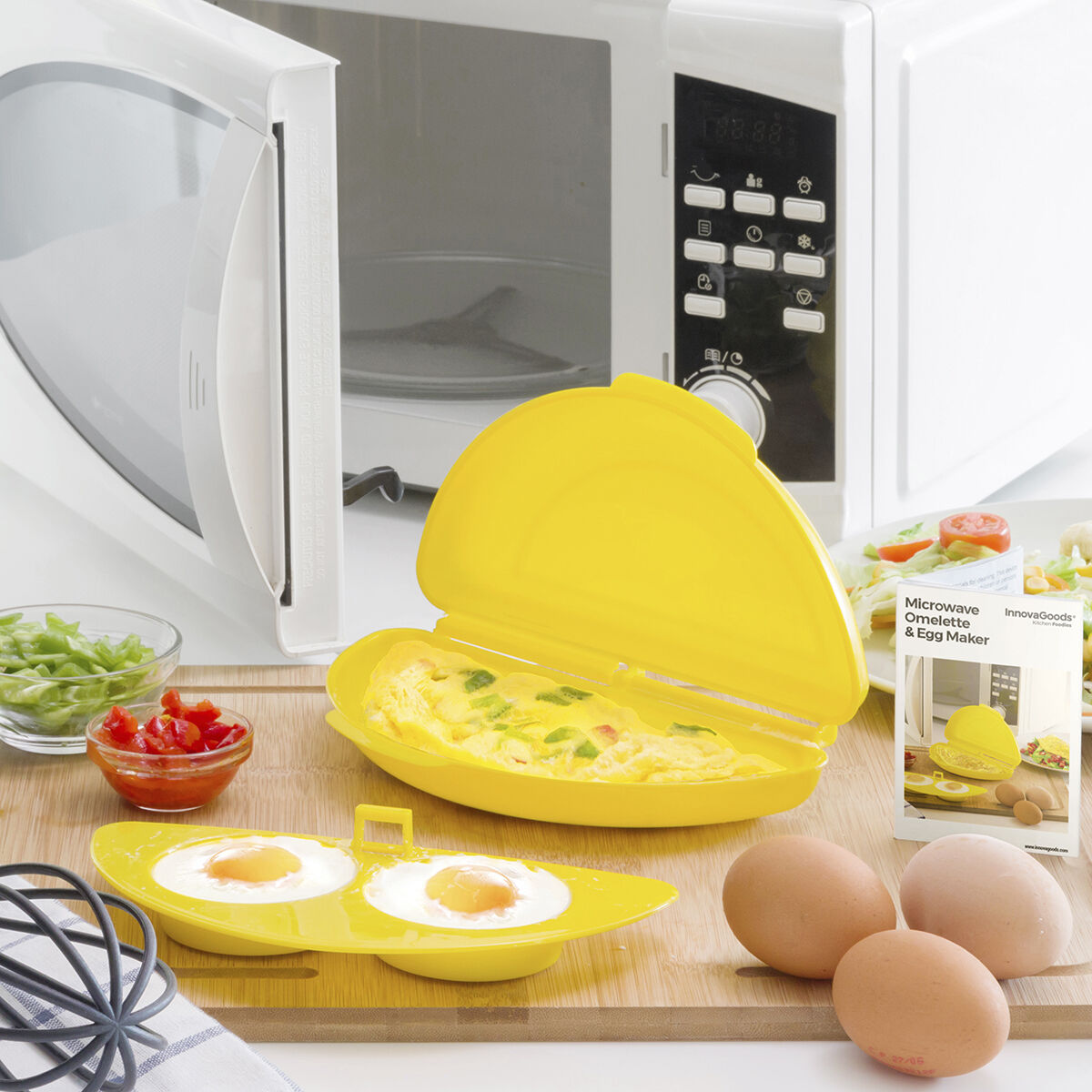 Omelett Tillverkare för Mikrovågsugn InnovaGoods - 8