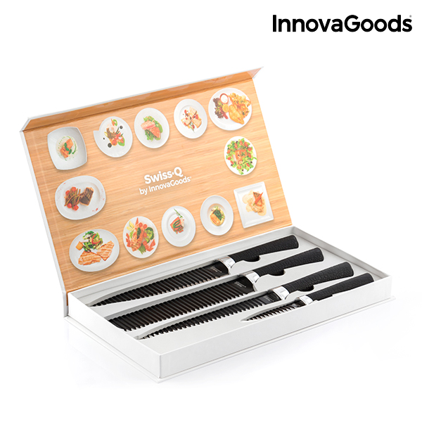 Knivset Black Shark Swiss·Q Namiutsu InnovaGoods 4 Delar - 2