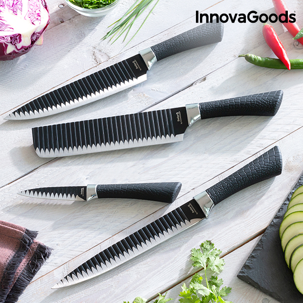 Knivset Black Shark Swiss·Q Namiutsu InnovaGoods 4 Delar - 6