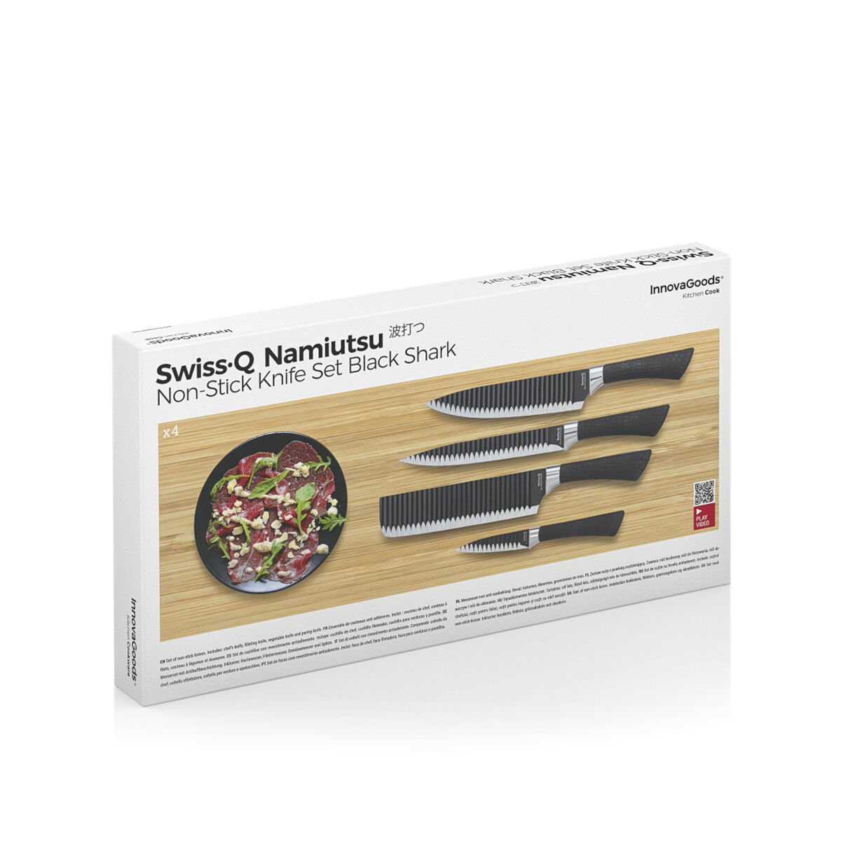 Knivset Black Shark Swiss·Q Namiutsu InnovaGoods 4 Delar - 11