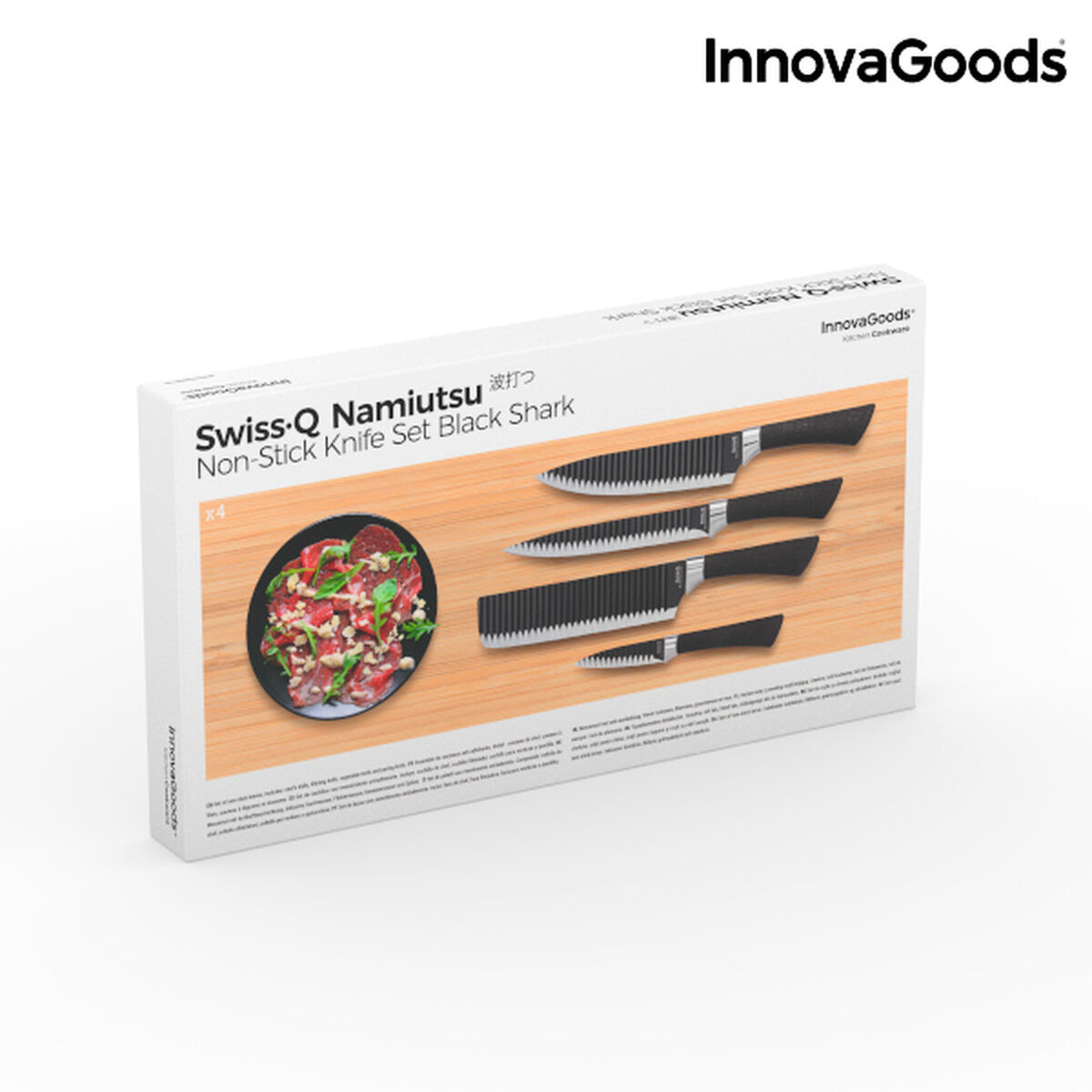 Knivset Black Shark Swiss·Q Namiutsu InnovaGoods 4 Delar - 8