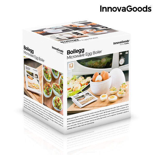 Äggkokare för Mikrovågsugn med Receptbok Boilegg InnovaGoods - 3