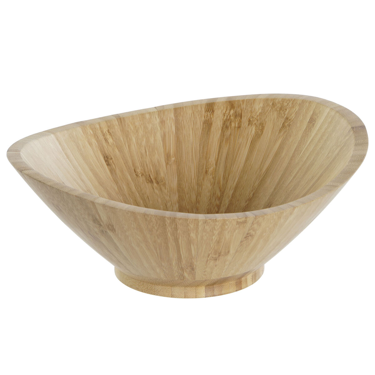 Skål DKD Home Decor Naturell Bambu 24,6 x 22,5 x 9,5 cm