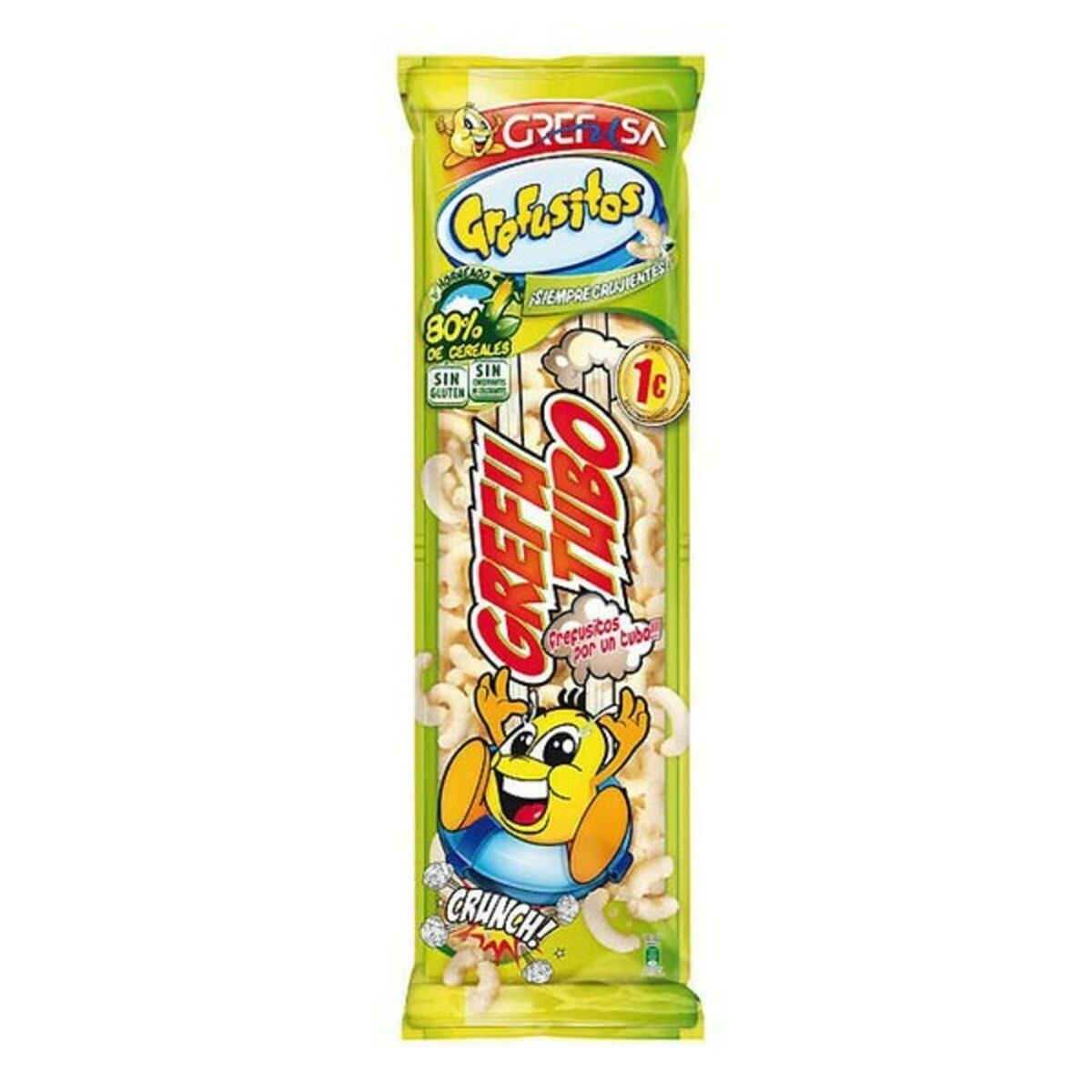 Snacks Grefusa GrefuTubo Gusanitos (105 g) - 2