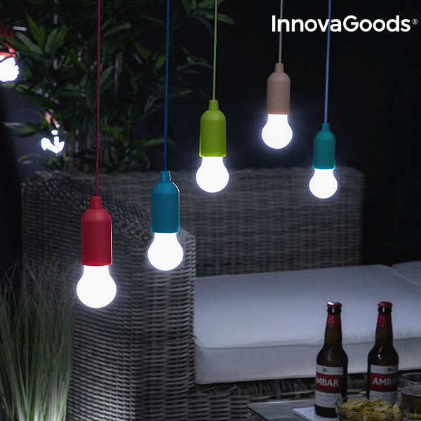 Bärbar LED-lampa med sladd Bulby InnovaGoods - 5
