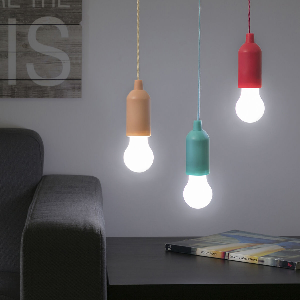 Bärbar LED-lampa med sladd Bulby InnovaGoods - 17