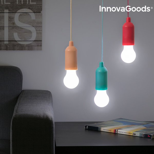 Bärbar LED-lampa med sladd Bulby InnovaGoods