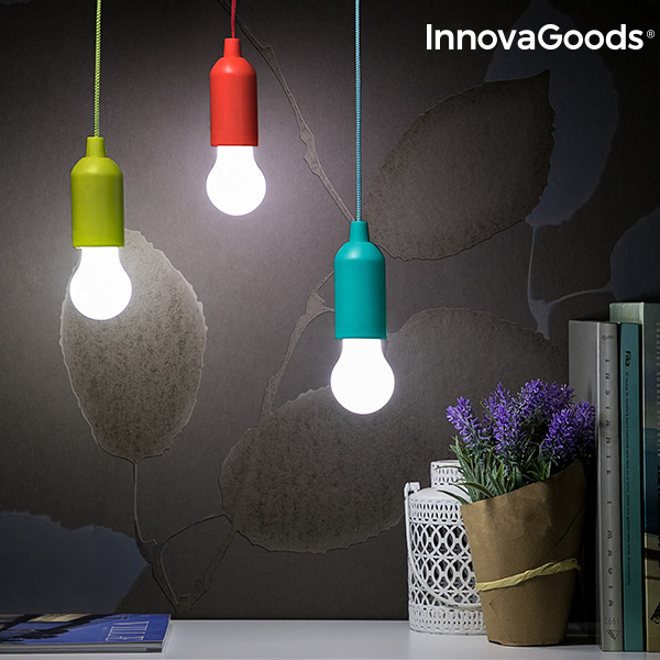 Bärbar LED-lampa med sladd Bulby InnovaGoods - 6