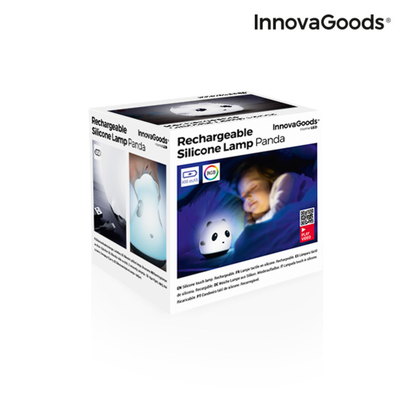 Uppladdningsbar silikonlampa med touchfunktion Siliti Panda InnovaGoods - 15