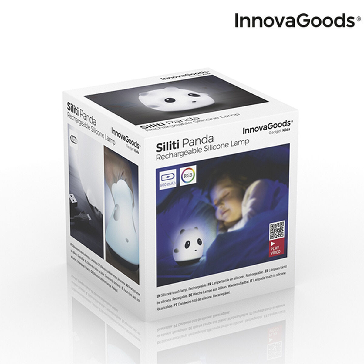 Uppladdningsbar silikonlampa med touchfunktion Siliti Panda InnovaGoods - 18