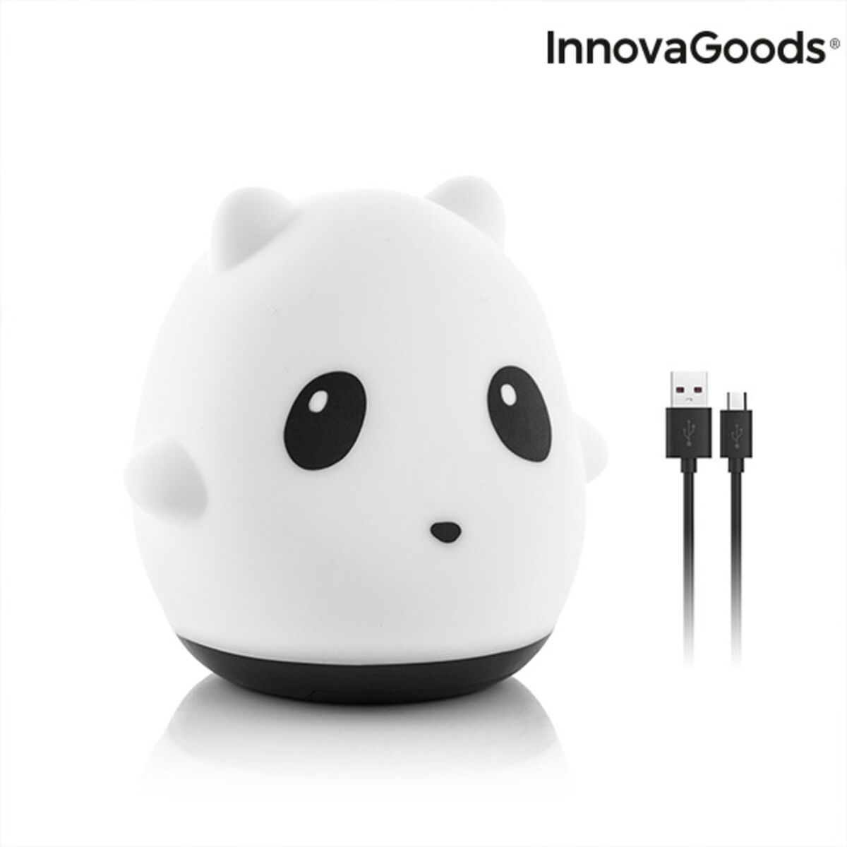 Uppladdningsbar silikonlampa med touchfunktion Siliti Panda InnovaGoods - 19