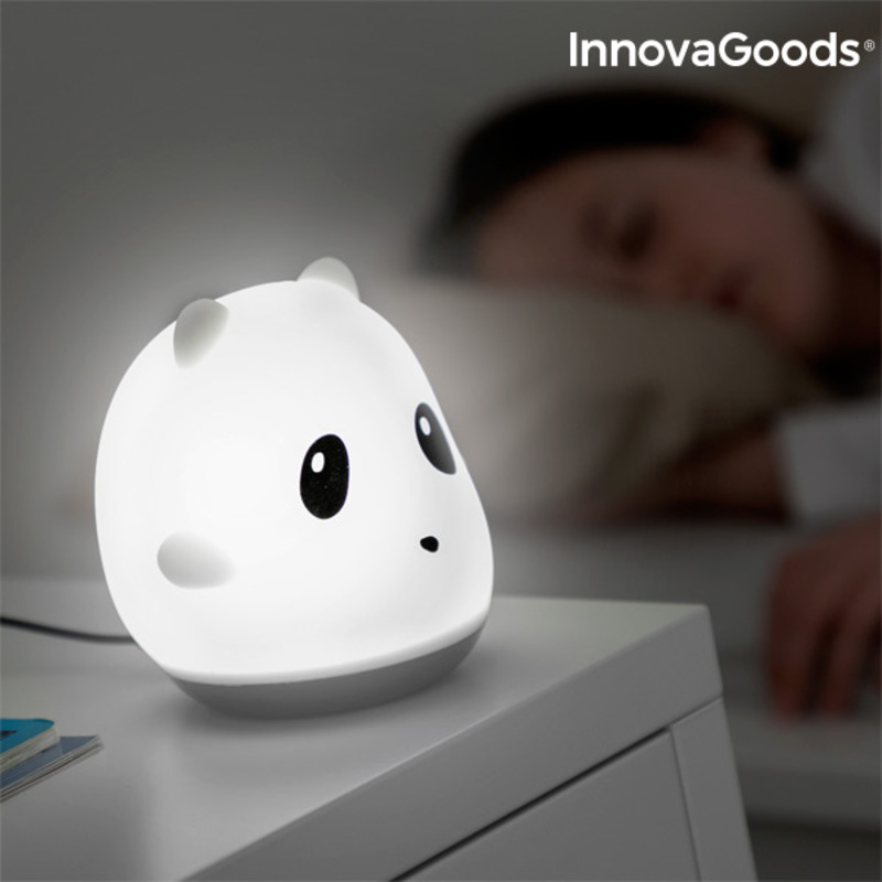 Uppladdningsbar silikonlampa med touchfunktion Siliti Panda InnovaGoods - 9