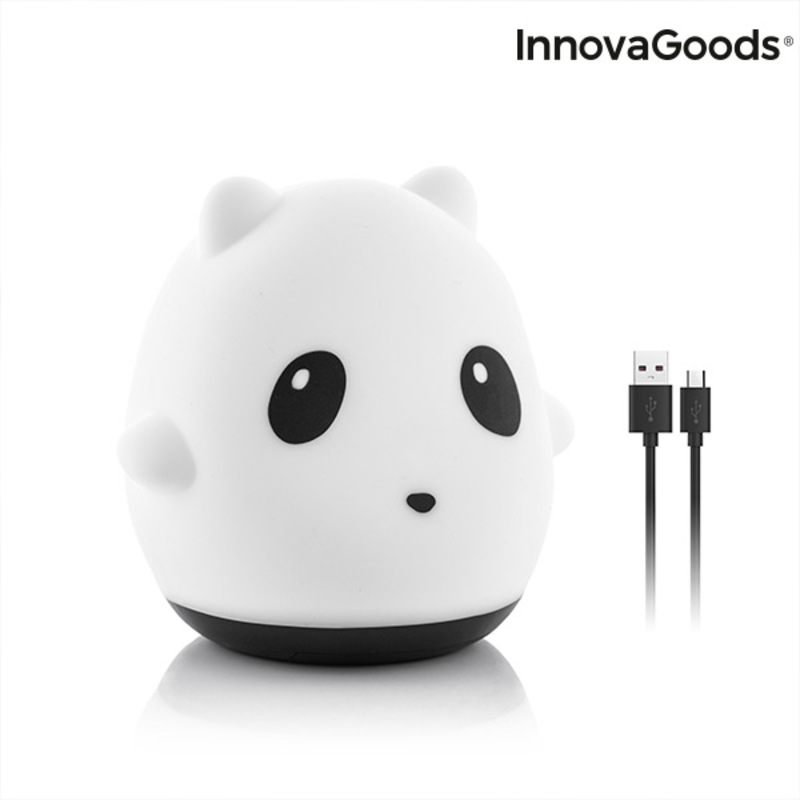 Uppladdningsbar silikonlampa med touchfunktion Siliti Panda InnovaGoods - 16