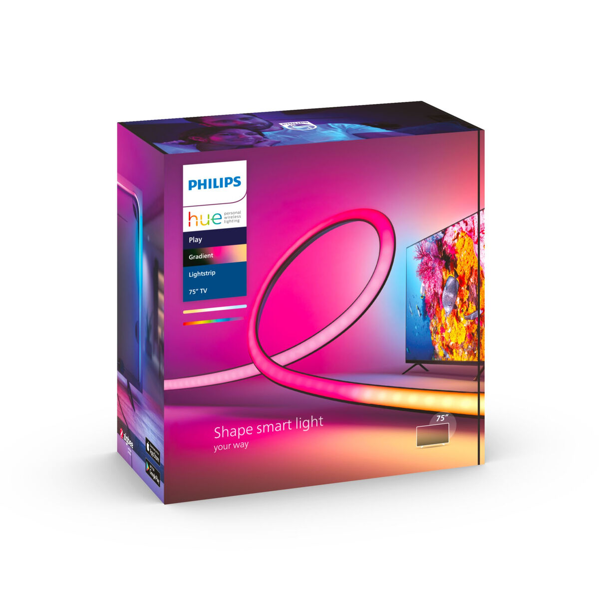 Smart-Lampa Philips Play gradient lightstrip 75"