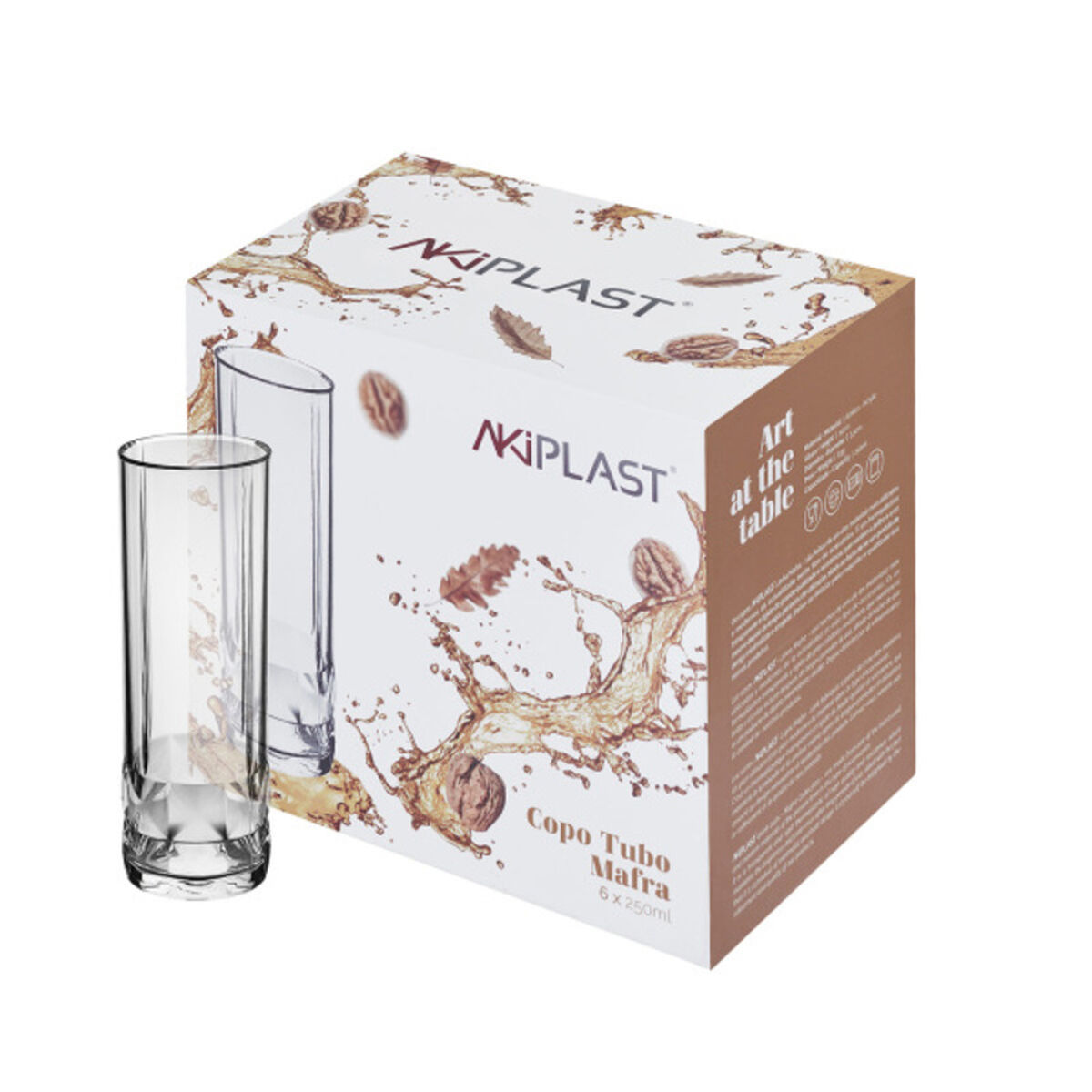Glasset Akiplast Transparent (6 pcs) - 5