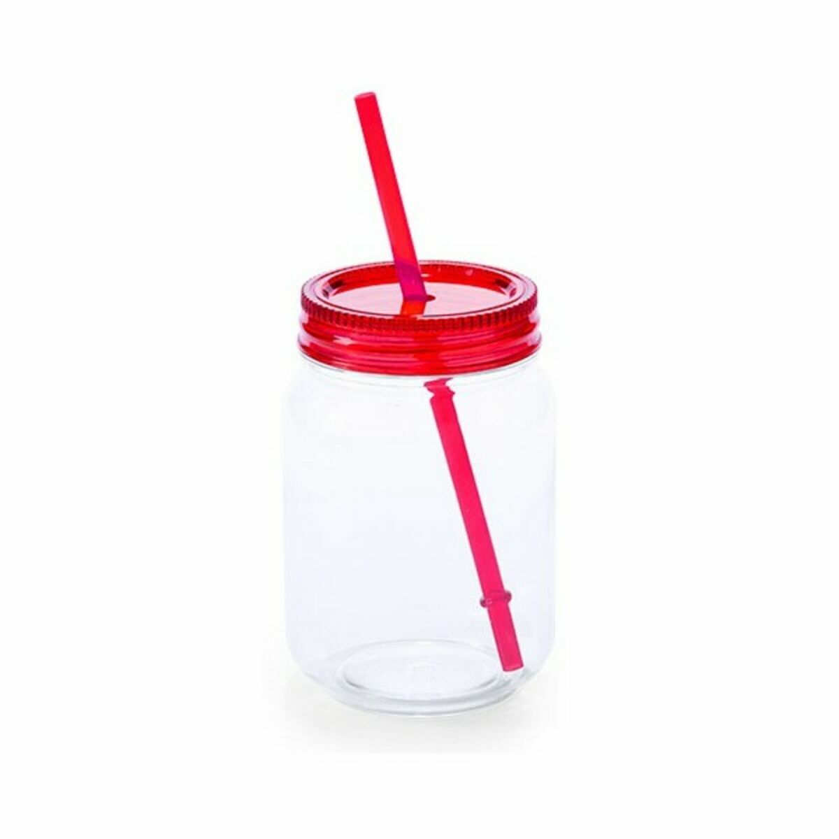 Krus med Skruvlock och Sugrör Vintage Coconut 144820 (600 ml) (50 antal), Färg: Transparent - 4