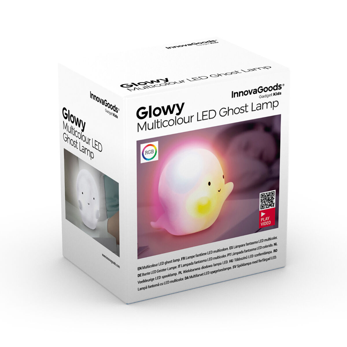 Flerfärgad spöklampa med LED Glowy InnovaGoods - 14