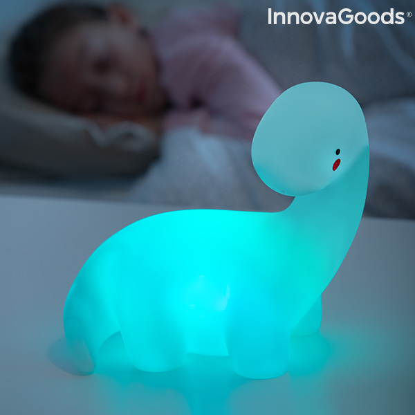 Flerfärgad dinosaurielampa med LED Lightosaurus InnovaGoods - 5