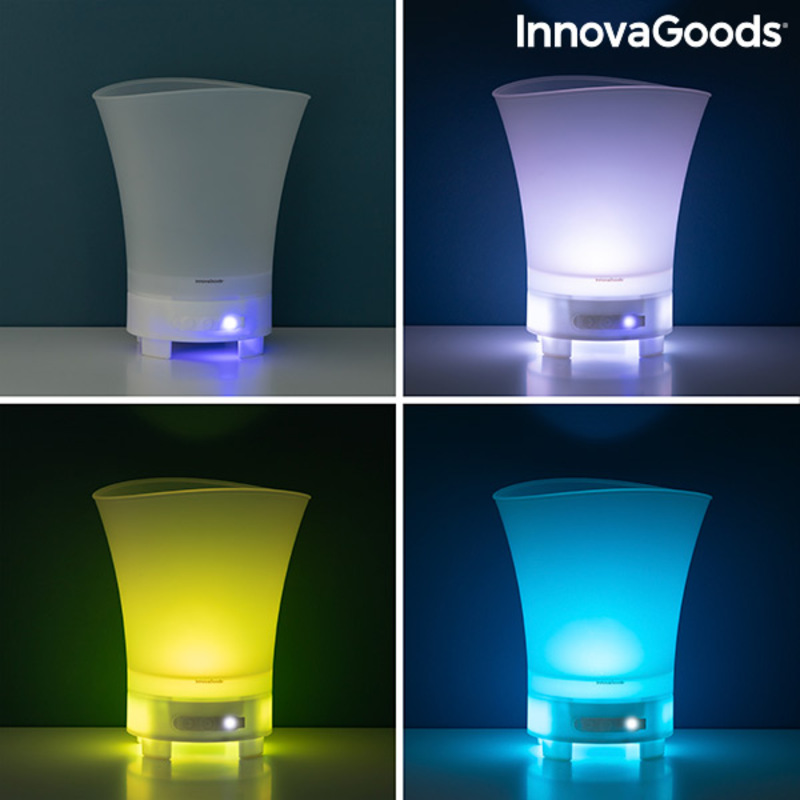 LED-hink med återuppladdningsbar högtalare Sonice InnovaGoods - 17