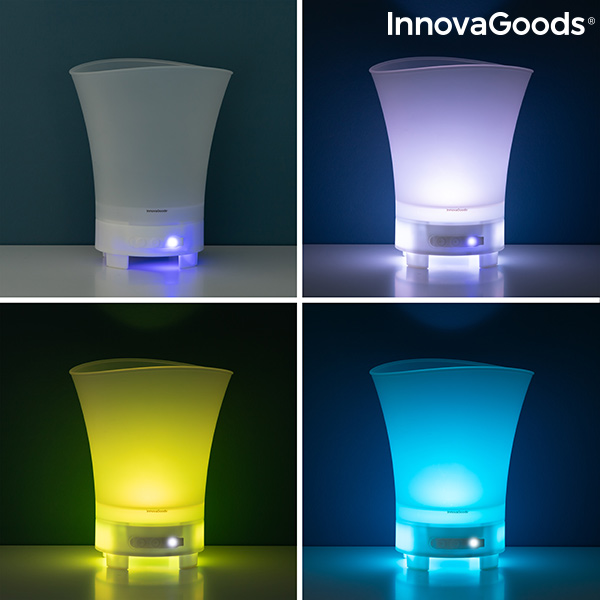 LED-hink med återuppladdningsbar högtalare Sonice InnovaGoods - 8
